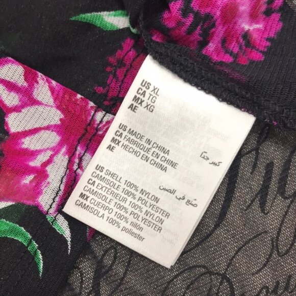 Inc Printed Lace-Up Top - Picture 6 of 6